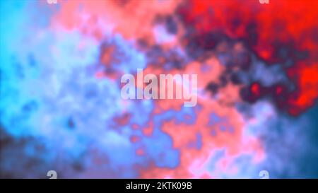 Bright neon background. Motion . Animation where multicolored mixed paint is sprayed all over the footage. High quality 4k footage Stock Photo