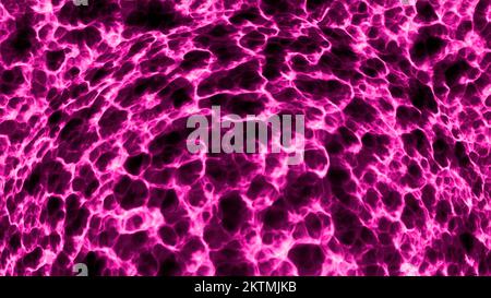Neurons in the head, visualization of neuroactivity in human brain. Motion. Medical and scientific background with connected neurons Stock Photo