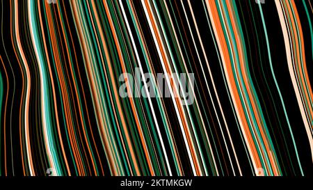 Moving colorful fabric of parallel lines. Motion. Abstract wavy motion of striped canvas Stock Photo