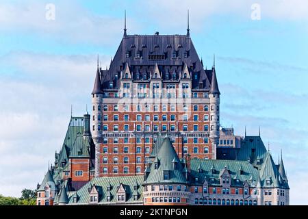 Main Tower of the Fairmont Le Chateau Frontenac Stock Photo