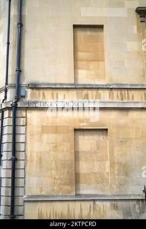 Historic Bricked Up Windows to Avoid Tax in Sydney Place Bath England UK Stock Photo