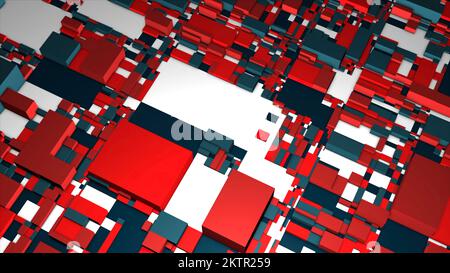 Background of abstract cubic shapes. Motion. Technological background ...