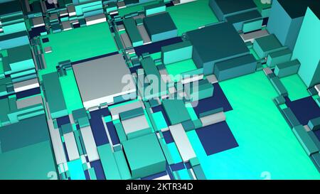 Background of abstract cubic shapes. Motion. Technological background ...