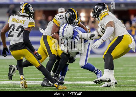 August 11, 2017 - East Rutherford, New Jersey, U.S. - Steelers' defensive  end Tyson Alualu (94) during NFL pre-season action between the Pittsburgh  Steelers and the New York Giants at MetLife Stadium