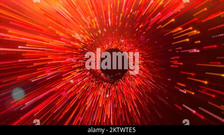 Red and blue background . Motion . Bright animation with white lines that move in different directions and glow with different colors. High quality 4k Stock Photo