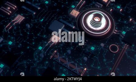 Bright colorful graphics . Motion . Different running different lines in the animation that are highlighted in different colors and filled with colors Stock Photo