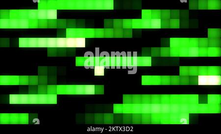 Data mining moving, abstract squares background. Motion. Colorful blurred retro pattern with rows of intermittently flowing squares Stock Photo
