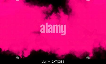 Pink thick smoke. Motion.Dark background with a huge dense cloud of smoke in abstraction. High quality 4k footage Stock Photo