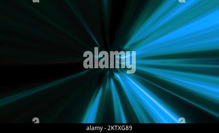 Blue and purple background. Motion.A bright tunnel illuminated with white light that rotates around in 3D format. High quality 4k footage Stock Photo