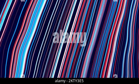Moving colorful fabric of parallel lines. Motion. Abstract wavy motion of striped canvas Stock Photo