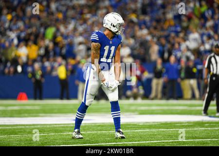 Indianapolis Colts' Michael Pittman Jr. makes a catch before an NFL  football game against the Pittsburgh Steelers, Monday, Nov. 28, 2022, in  Indianapolis. (AP Photo/AJ Mast Stock Photo - Alamy