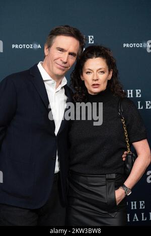 New York, NY, USA. 29th Nov, 2022. Jack Davenport, Michelle Gomez at arrivals for THE WHALE Premiere, Alice Tully Hall at Lincoln Center, New York, NY November 29, 2022. Credit: Kristin Callahan/Everett Collection/Alamy Live News Stock Photo