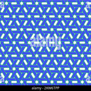 Glowing Blue Green Pipe Geometric Interconnected Triangle Pattern Background Vector Illustration Stock Vector
