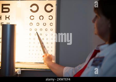 Eye chart chart used measure hi-res stock photography and images - Alamy