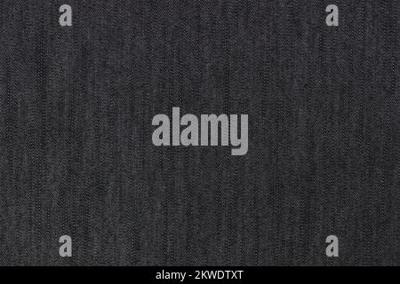 Black jeans texture or background, denim textile. Stock Photo
