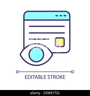 Check digital information RGB color icon Stock Vector