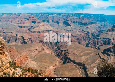 Beautiful landscape of the Grand Canyon of Colorado, in Arizona, United States Stock Photo