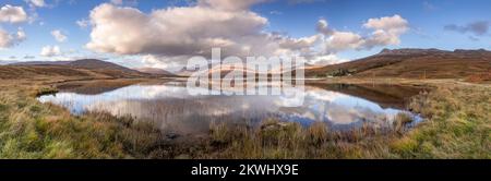 Loch Damh in the highlands of northwest Scotland Stock Photo