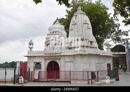Vishvanath Mahadev Temple, Façade, Horizontal image, near Kankaria lake Ahmedabad, Gujarat, India Stock Photo
