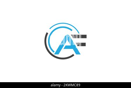 Technology logo and tech connect circle logo design vector with alphabet brand and business flat icon design Stock Vector