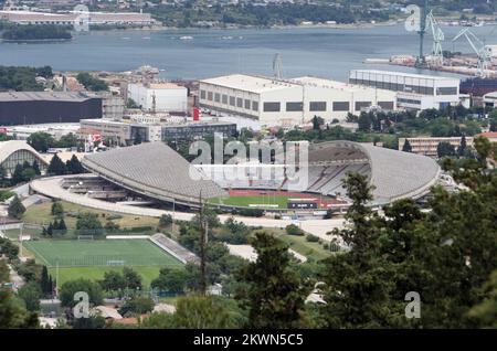 Poljud Stadium, in Split, Croatia, on February 28, 2023. Kresimir