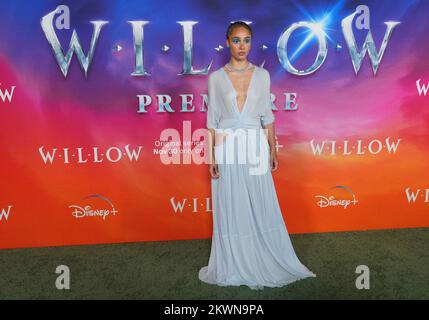 Los Angeles, USA. 29th Nov, 2022. arrives at the WILLOW Series Premiere held at the Regency Village Theater in Westwood, CA on Tuesday, ?November 29, 2022. (Photo By Sthanlee B. Mirador/Sipa USA) Credit: Sipa USA/Alamy Live News Stock Photo