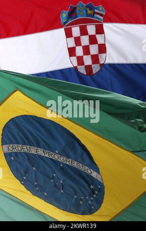 15.01.2014., Zagreb, Croatia - Until the opening of the 20th Football World Cup, which will open up a host of Brazil and Croatia 12th June in Sao Paulo, the rest is still 148 days. Photo: Anto Magzan/PIXSELL Stock Photo