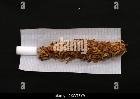 how much is rolling tobacco in croatia 22.02.2015., Zagreb, Croatia - Accessories for the rolling tobacco. Photo:  Borna Filic/PIXSELL Stock Photo