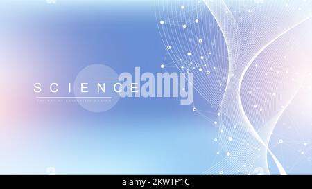 Scientific tree concept of network connection background. Database branch information. Futuristic code flow element. Big data technology. Data tree Stock Vector