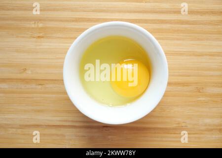Fried eggs in the plate close up , Stock Photo