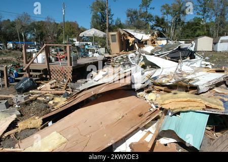 Severe Storms and Tornadoes,  Lady Lake, Fla., February 6, 2007   A home destroyed by the recent tornadoes. Many areas of central Florida experienced similar damage. Mark Wolfe/FEMA.. Photographs Relating to Disasters and Emergency Management Programs, Activities, and Officials Stock Photo