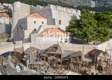 The set of Robin Hood: Origins grows bigger and bigger. The largest ever film production in Croatian history is produced by Leonardo DiCaprio Stock Photo