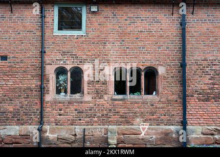 Arley Hall and Gardens windows Stock Photo