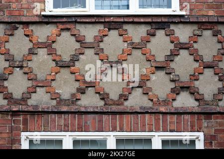 Arley Hall and Gardens interesting wall Stock Photo