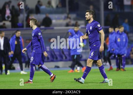 09.11.2017., Zagreb, Croatia - European Qualifiers play-off first leg for the 2018 FIFA World Cup in Russia, between Croatia and Greece at Maksimir stadium. Alexandros Tziolis. Photo: Luka Stanzl/PIXSELL Stock Photo