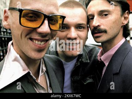 Trainspotting  Ewen Bremner, Ewan McGregor, Robert Carlyle Stock Photo