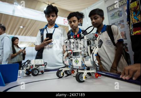 GUWAHATI, INDIA - NOVEMBER 26: Participants showing their science ...