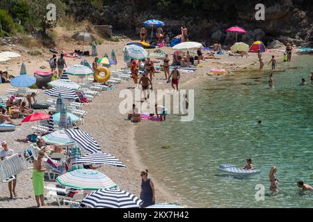 21.07.2018., Island of Korcula - Korcula is a Croatian island in the Adriatic Sea. Pupnatska luka beach Photo: Davor Puklavec/PIXSELL  Stock Photo