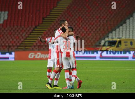 The match of the first round of qualifications for the Champions League between FC Red Star Belgrade and Europa FC played at the 'Rajko Mitic' stadium in Belgrade, Serbia on August 18, 2020. Photo: Milos Tesic/ATA Images/PIXSELL Stock Photo