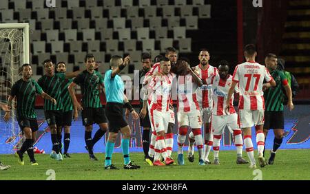 The match of the first round of qualifications for the Champions League between FC Red Star Belgrade and Europa FC played at the 'Rajko Mitic' stadium in Belgrade, Serbia on August 18, 2020. Photo: A.K./ATA Images/PIXSELL Stock Photo