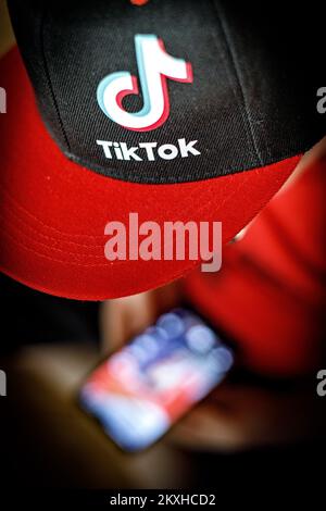 Picture shows illustration for TikTok App, in Zagreb, Croatia, on August 27, 2020.President Donald Trump's ongoing battle with TikTok is becoming one of the most curious chapters in America's emerging cold war with China. Trump issued an executive order which gave the Chinese social media giant ByteDance until the middle of September to find an American buyer or be banned in the country. He also issued a similar executive order for the Chinese messaging service WeChat. Photo: Davor Puklavec/PIXSELL  Stock Photo