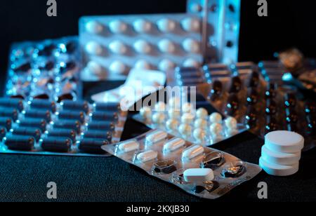 Various pills stock images in Zagreb, Croatia on 24. October 2020. Photo: Josip Regovic/PIXSELL Stock Photo