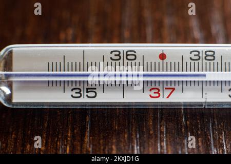 Gallium thermometer in Zagreb, Croatia on 29. October, 2020. Photo: Davor Puklavec/PIXSELL Stock Photo