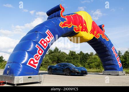 Pink Rimac Car Luxury car Nevera of Mate Rimac can be seen on Rally Pink Wing in ...