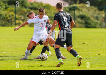 MEDULIN, [CROATIA] - OCTOBER 08: The match of Croatia U18's and Denmark U18's at the International Football Under 18 Friendly Tournament on October 8, 2021 in Medulin, Croatia. Mads Enggard. Photo: Srecko Niketic/PIXSELL Stock Photo