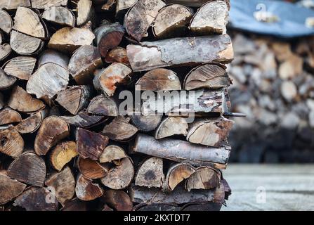 Photo taken on October 11, 2021. shows firewood. Photo: Marko Prpic/PIXSELL Stock Photo