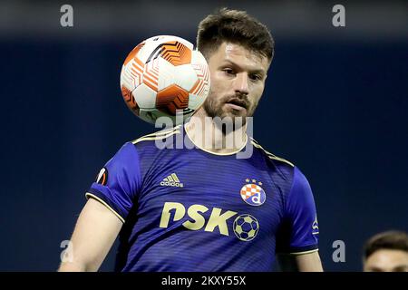 Bruno Petkovic of Dinamo Zagreb in action during the UEFA Europa