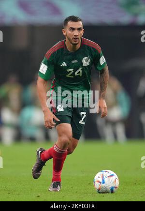 Mexico's Luis Chavez during the FIFA World Cup Group C match at the Lusail Stadium in Lusail, Qatar. Picture date: Wednesday November 30, 2022. Stock Photo