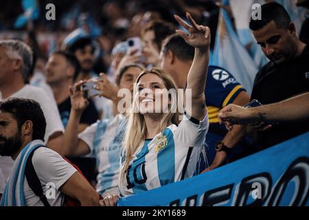 Doha, Qatar. 01st Dec, 2022. Fan during a match between Poland and Argentina, valid for the group stage of the World Cup, held at 974 Stadium in Doha, Qatar. Credit: Marcelo Machado de Melo/FotoArena/Alamy Live News Stock Photo