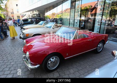 An oldtimer show was held in Zagreb on the European Square on June 4, 2022. In honor of the 110th anniversay of the Zagreb-Varazdin race, Oldtimer club Zagreb organized this exhibit. Visitors had the opportunity to see an oldtimer race on the streets of Zagreb. Photo: Zeljko Hladika/PIXSELL Stock Photo